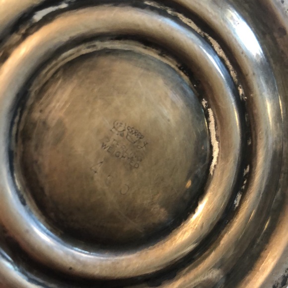 Sterling Silver Weighted Cambridge Candle Holder. - Picture 16 of 16